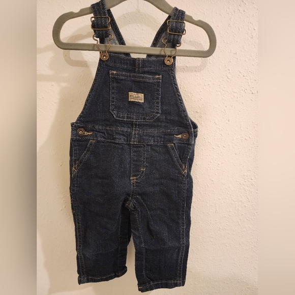 Wrangler Kids Dark Blue Overalls - Picture 1 of 8
